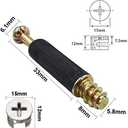 50 Sets Furniture Connecting Cam Lock Fittings with Dowel Cam Lock Connectors Furniture Fastener Screws Nut for Wardrobe and Cabinet