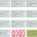 HONUTIGE 10 Pack Grid Plant Wall Frames, Plastic Frame for Flowers Wall Arches Backdrop DIY Decorative Fences Panel Wall Display for Artificial Flowers Plant Base, 40 x 60cm