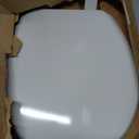 BEMIS 600E4 000 Ashland Toilet Seat with Slow Close, Never Loosens and Provide the Perfect Fit, ROUND, Enameled Wood, White