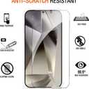 Clear with Flower for Samsung Galaxy S24 Ultra Case with Screen Protectors X2,Transparent Floral Slim Non Yellowing Non-Slip Shockproof Military-Grade Protection Phone Cover for Women Girl