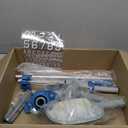 KOKIDO 5-in-1 Rechargeable Spa Vacuum Essential Kit - Multi-Angle Head, Section Pole, 3 Hand Tools: Skimmer, Scrubber, and Brush. Cold/Hot Water Safe, Ideal for Inflatable Spa Hot Tub Xtrovac100