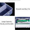 Plastic Nail Art Tools Organizer Nail Brushes Container Case Manicure Tools Holder Double Layers Large Capacity Nail Tools Storage Box (clear)