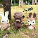 DoodleTwyst Amigurumi Crochet Kit  DIY Crochet Kit with Yarn & Tools  Fun Crochet Kits for Adults to Make Bear, Bunny & Reindeer Stuffed Animals