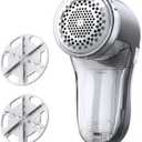 POPCHOSE Fabric Shaver, Lint Remover for Clothes, Battery Operated Lint Shaver with 6-Leaf Blades, Sweater Shavers to Remove Pilling for Clothing, Couch, Furniture, Fuzz, Lint Ball, Pillings