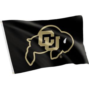 Desert Cactus University of Colorado UC Flag - 3 x 5 Feet Buffaloes Banner, Indoor/Outdoor Durable Fabric, 100% Polyester Design (Style 3) (Black)
