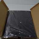 Furnulem Tall 4 Drawers Dresser, Vertical Storage Tower Black Dresser for Bedroom, Hallway, Entryway, Nursery, Closet Organizer, Nightstand Bedside Table Furniture, Sturdy Steel Frame, Wood Top