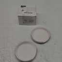 Patelai 2 Pcs Spoon Rest Coffee Spoon Rest Holder Gold Ceramic 4" for Kitchen Stove Top Counter Spatula Utensils Housewarming Wedding Winter Christmas Gifts(White)