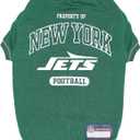 NFL New York Jets Dog T-Shirt for Pets, Size Large. Officially Licensed Pet Shirt with Team Logo, Soft Stretchable Comfort Fit Apparel for Dogs & Cats