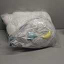 JollyBoo® Deluxe Infant Lounger Pillow - Baby Lounger 0-24 Months | Bamboo-Cotton Portable Baby Nest with Foldable Sunshade & 2 Plush Toys | Soft, Breathable Mesh for Cool, Safe Rest (Blue Elephant)