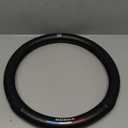 Steering Wheel Cover For Honda CRV Accessories Black Carbon Fiber+Leather