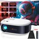 Projector with WiFi and Bluetooth, 1080P Full HD Portable Projector, 4K Supported Outdoor Projector, Lag-free 5G WIFI 6, Compatible with iPhone, Android, PC, TV Stick, PS5, Xbox