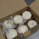 qinxiang 24 Pack Floating Candles, 3 Ivory Unscented Dripless Wax Burning Candles, for Cylinder Vases, Weddings, Party and Holiday