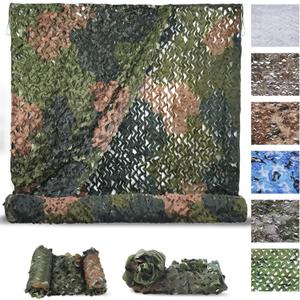 Sposuit Camo Netting - Camouflage Net Bulk Roll for Hunting Military, Party Decorations, Sunshade, Camping Ghillie Netting, 13x13 Ft