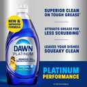 Dawn Platinum Dish Soap Fresh Rain Scent Liquid Dishwashing Detergent, Powerful Dawn Dish Soap for Tough Grease Removal, 30 oz