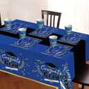 Graduation Decorations 2026,147 PCS Graduation Party Decorations, Disposable Graduation Plates and Napkins 2026,Graduation Tablecloth Knives Fork Plates Napkin Cups for Graduation Party For 24 Guests