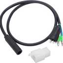 Motor Adapter Cable, 600mm Motor Convert Extension Cable 9 Pin Conversion Line Waterproof Connector Electric Bicycle Conversion Kit