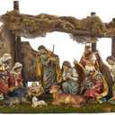 Kurt Adler Nativity Set with 11 Figures and Stable