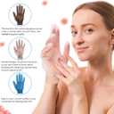 Geyoga 3 Pairs Silicone Gloves for Epoxy Resin Casting Reusable Waterproof Epoxy Gloves Safe Silicone Finger Protectors for DIY Jewelry Making Work Crafts
