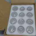 Clear Glass Taper Candle Holders Set of 12, Small Tapered Candlestick Holders in Bulk, Modern Short Candle Sticks for Dining Table Centerpiece Wedding Christmas Party & Holiday Decorations