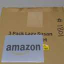 LAMU 3 Pack Lazy Susan Organizer Turntable for Cabinet, Pantry Organizers and Storage, Rotating Condiment Organizer for Kitchen, Table Top, Fridge, Countertop, Spice Organization, 9.25'' 10.6'' 12'' (Clear)