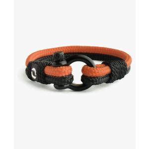 Mens Rope Bracelet - Stainless Steel Black Shackle, Extremely Durable and Scratch Resistant Waterproof Paracord, Handmade, Nautical Wristband for Men B-11-9