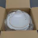 Clay Soup Pot with Lid - Ceramic Cookware Stockpot for Rice, White, 1.9 Quart