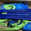 Outdoor Portable Volleyball Net System - Adjustable Height Poles with Soft Volleyball Ball, Pump, Hammer, Boundary Line, and Carry Bag for Backyard, Beach, Lawn, 20ft x 3ft