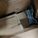 Modway Render Wall Mounted Bathroom Cabinet in Oak - 23.5 Inch Compact Wall Storage with Slatted Doors and Adjustable Shelves for Bathroom or Laundry Room