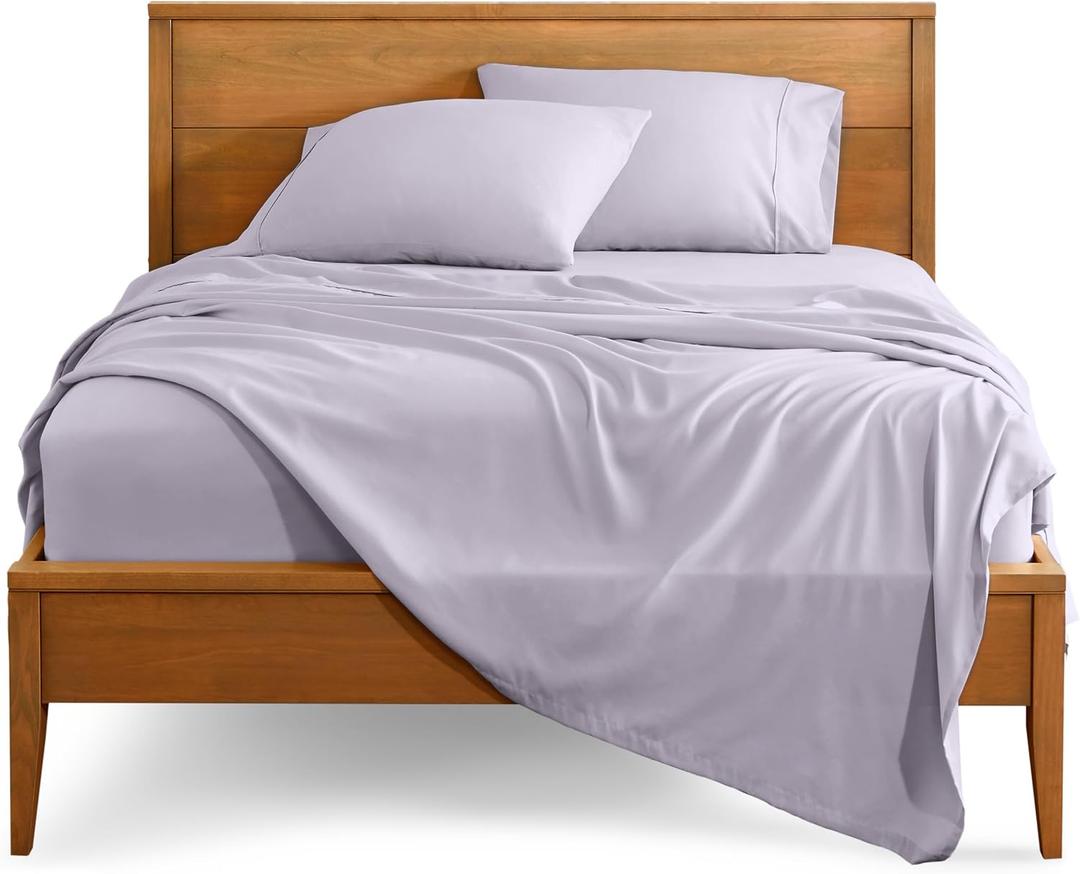 Bare Home Full Sheet Set - 1800 Ultra-Soft Microfiber Full Bed Sheets - Double Brushed - Deep Pockets - Easy Fit - 4 Piece Set - Bedding Sheets & Pillowcases (Full, Light Lavender)