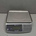 San Jamar Digital Food Scale, Battery Operated with 66 Pound Capacity for Cooking, Baking, Meal Prep, Diet Tracking, Stainless Steel, 6.82 Pounds, Silver (Metal)