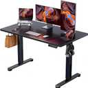 ErGear Height Adjustable Electric Standing Desk, 48 x 24 Inches Sit Stand up Desk, Memory Computer Home Office Desk, Black, 47.2 X 23.6 Inches