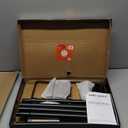 Ottsuls Bird Feeder Pole, 76 Inch Heavy Duty Bird House Pole Kit for Outdoors, with Wooden Board, 5-Prong Base Feeding Station for Wild Birds Watching, Adjustable Feeder Stand (House Not Included)