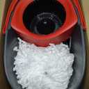 O-Cedar EasyWring Microfiber Spin Mop & Bucket Floor Cleaning System + 2 Extra Refills, Red/Gray