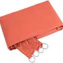 U/D Sun Shade Sail, Water Resistant Sunscreen Awning Canopy, Sunblock Shade Cloth for Outdoor Garden Patio Yard Party, with Rope,Orange,4x6m