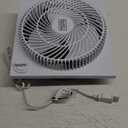 BLACK+DECKER Mini Box Fan Tabletop Quiet 9 Inch Desk Box Fans Frameless BFB09W White