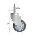 RILIDRI 2-Inch Shop Vac Wheels Replacement Parts, (Stem Diameter 8mm or 5/16", Length 38mm or 1.5") - Set of 4 Replacement Wheels for Shop Vac Wet Dry Vacuums Caster, Furniture