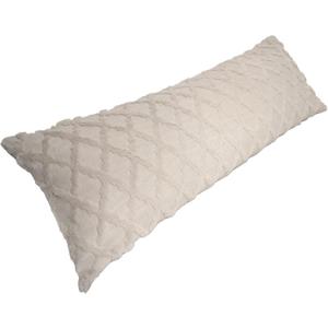 Body Pillowcase in Waffle Velvet Pattern,Beige Body Pillow Cover with Zipper 21 * 54 1 Piece, Suitable for Sofa, Bedroom Decoration, Without Pillow core(Beige)