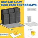Powools 100-Pack X-Large Puppy Pads - 34'' x 28'' Pee Pads for Dogs Potty Training with Leak-Proof Quick-Dry Design, 6-Layer Wee Wee Pads for Dogs, Charcoal, Black