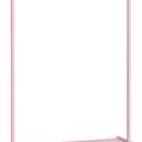SONGMICS Clothes Rack with Wheels, Clothing Rack for Hanging Clothes, 25.4mm Metal Garment Rack with Dense Mesh Storage Shelf, 110 lb Load Capacity, 2 Brakes, Pink UHSR025P01