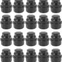 Wheel Nut Covers Bolt Caps, 24mm/0.94" Vinyl Lug Bolt Cover, Auto Hub Screw Exterior Protection Anti-Theft Cap, Dustproof Replacement Universal Decoration for Car, 20PCS Black