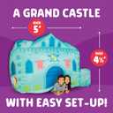Chuckle & Roar Inflatable Air Castle Play Tent 4.5 Ft Tall Indoor Inflatable Castle, No Poles Needed, Inflates with Box Fan (Not Included) Pretend Play Fort for Kids Ages 3+