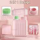 240pcs Ear Hole Cleaner, Disposable Earring Hole Cleaner, Ear Piercing Cleaner Floss & 50pcs Cotton Swabs Kit, Ear Piercing Cleaning Kit, New Piercings Aftercare, Post Exercise Hygiene Maintenance