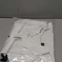 J.VER Men's Tuxedo Shirt Formal Dress Shirt Pleated Long Sleeve Button Down Shirts for Prom Party Wedding (Medium, White)