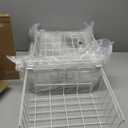 Orgneas 17.5" Chest Freezer Organizer Bins Deep Freezer Basket Storage Rack Bins Metal Wire Baskets Large Size 2Pcs