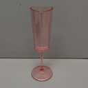 Valentines Day Pink Couple Glasses Set of 2, Mr and Mrs Champagne Flutes 6 oz Heart Shaped Bride and Groom Champagne Glasses Romantic Valentines Wine Cups Gift Wedding Party Supply