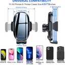 Miracase Phone Holders for Your Car with Metal Hook Clip, Air Vent Cell Phone Car Mount, Hands Free Universal Automobile Cradle Fit for iPhone Android and All Smartphones, Classic Black