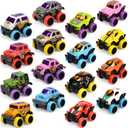 Neureyte 32 Pack Die-cast Mini Monster Truck for Boys and Girls,Pull Back Alloy Trucks Toy,Mini Pull Back Cars,Die-cast Race Cars for Kids Party Favors