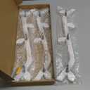 3 Pack Wood Coffee Mug Wall Rack with 9 Hooks Wall Mount Coffee Cup Holder White Espresso Cup Display Stand Tea Cup Hanger Display Wall for Kitchen Cafe Bar