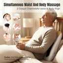 Auxoliev Back Massager with Heat,EMS Muscle Stimulator Machine,TENS Full Back Massager for Pain Relief Deep Tissue,5 Modes and 50 Intensities,Timer Function,Massagers for Back Pain,3 Vibration Modes