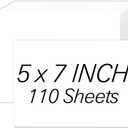 White Cardstock 5x7, 110 Sheets 5x7 Cardstock Paper, 200 GSM Premium Cardstock 5 x 7, Blank White Card Stock Paper for Printer, DIY Cards, Greeting Cards, Wedding Invitation, Postcards